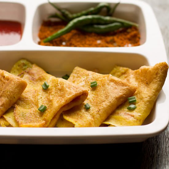 Moong Dal Chilla – Lentil Crepes