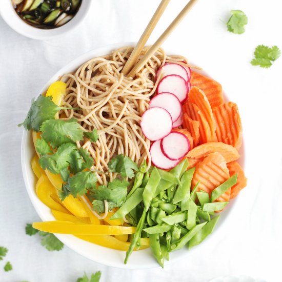 Cold Asian noodle salad