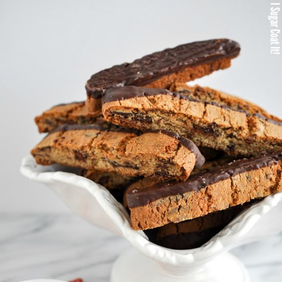 Double Chocolate Gianduja Biscotti