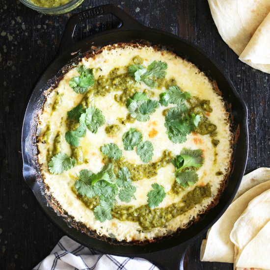 Roasted Poblano Queso Fundido