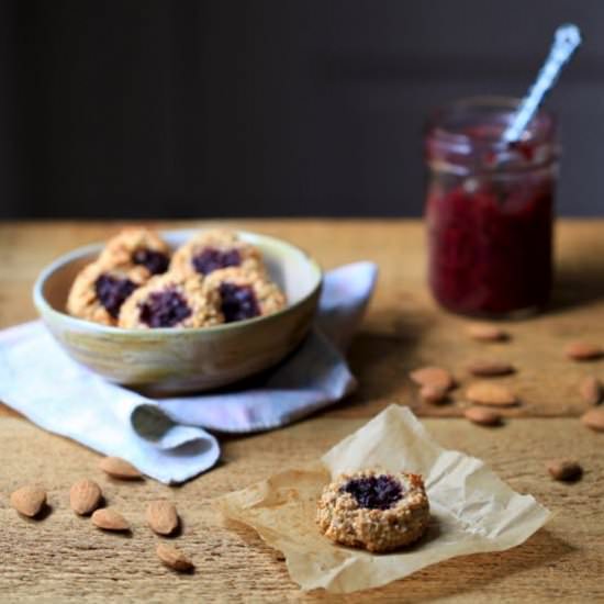 Almond Thumbprint Cookies