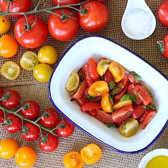 Simplest Italian Tomato Salad