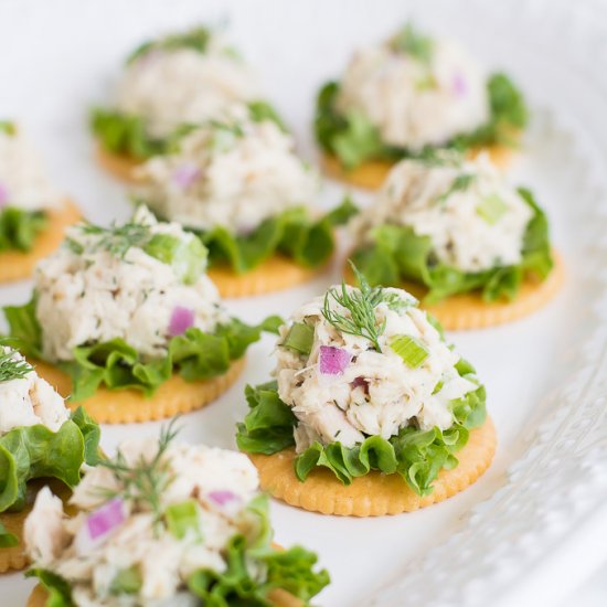 Tuna Salad on Crackers