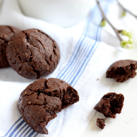 Vegan Double Chocolate Cookies