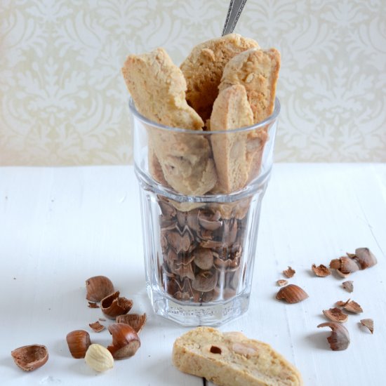 Vegan Hazelnut Biscotti