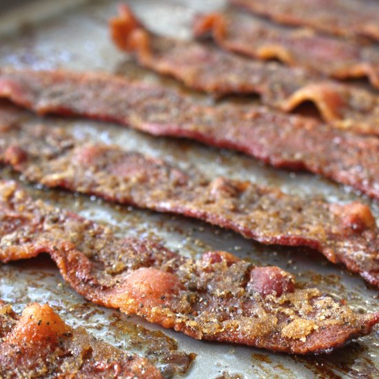 Brown Sugar Peppered Bacon