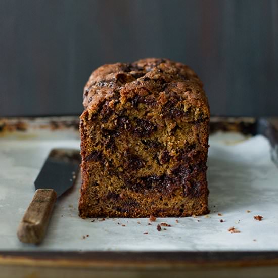 Cinnamon Chocolate Banana Bread