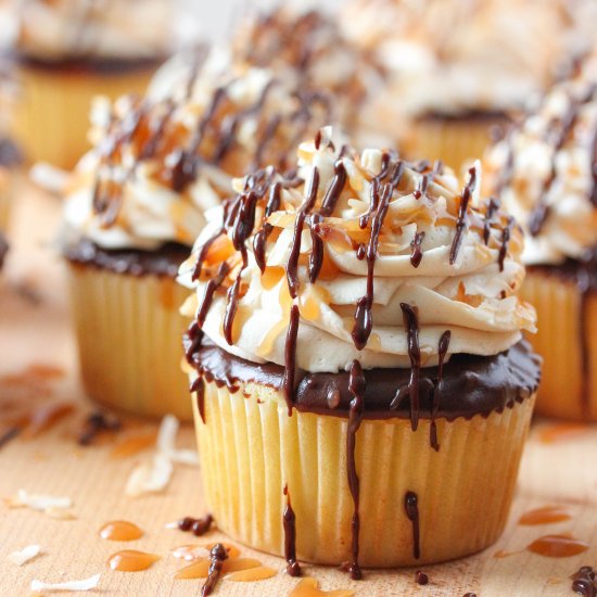 Samoa Cupcakes