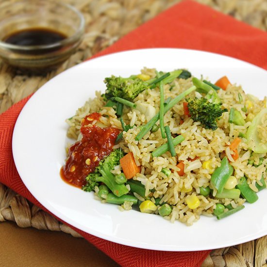 Low-Fat Vegetable Fried Rice