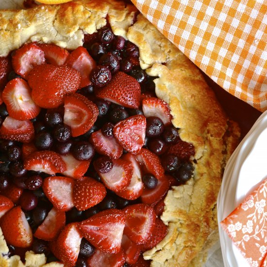 Gluten-Free Citrus & Berry Galette