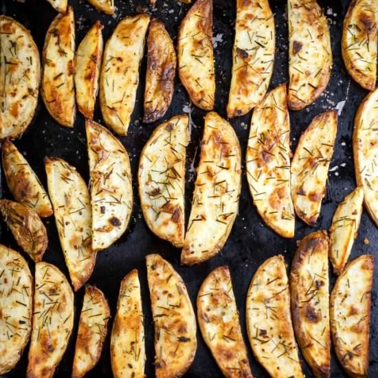 Garlic Herb Thick-Cut Oven Fries