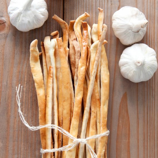 Garlic Grissini Breadsticks