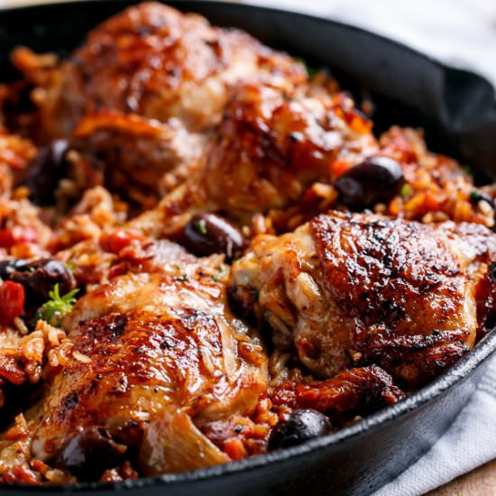 One Pot Italian Chicken and Rice