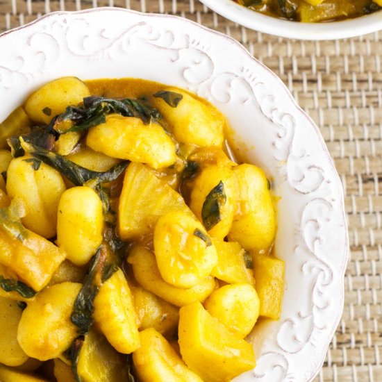 Curried Gnocchi with Golden Beets