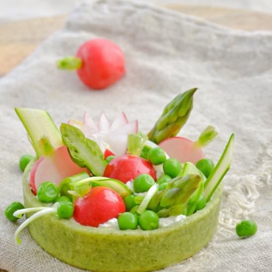 Spring Vegetable Tartlet