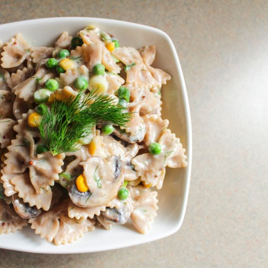 Creamy Pasta Primavera with Dill