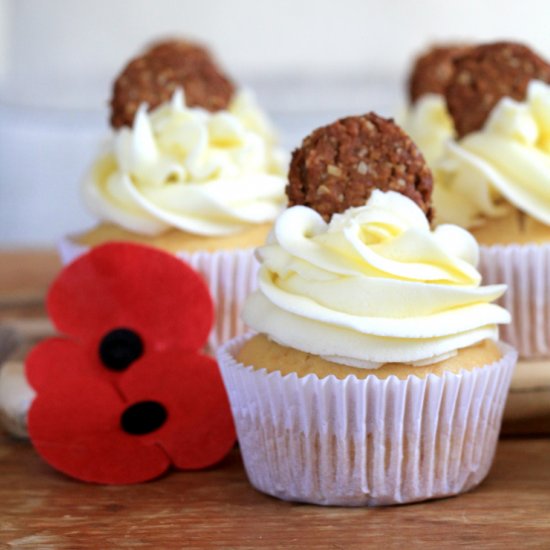 ANZAC Golden Syrup Cupcakes