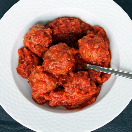 Beef and Mortadella Meatballs