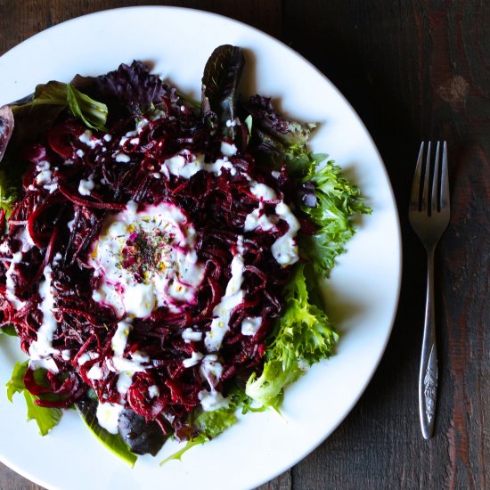 Mast-O-Khiar Persian Beet Salad