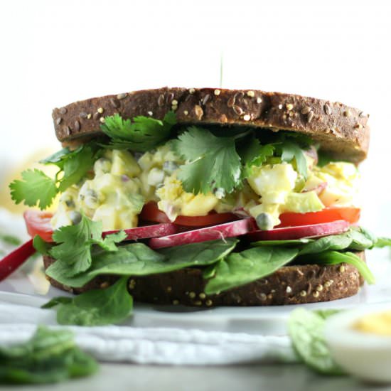 Spring Green Salad with Capers, Radish