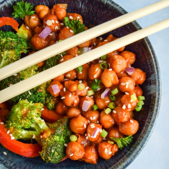 General Tso’s Chickpeas