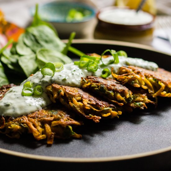 Curried Carrot Fritters