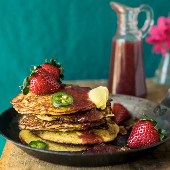 Bacon and Jalapeno Hoe Cakes