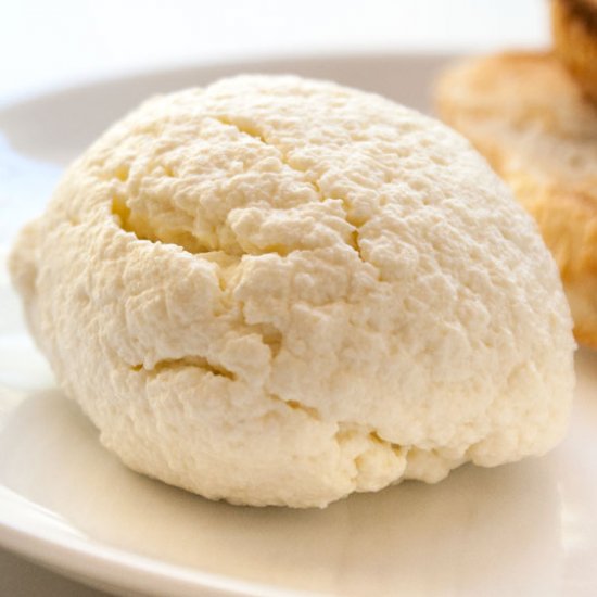 Homemade Ricotta with Grilled Bread