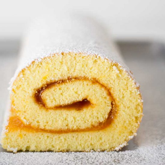 Apricot Swiss Roll