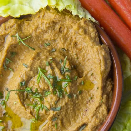 Paleo Sun Dried Tomato Hummus