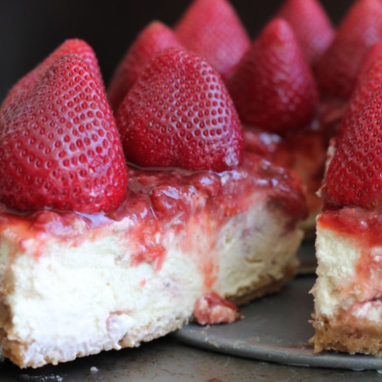 Strawberry Topped Cheesecake