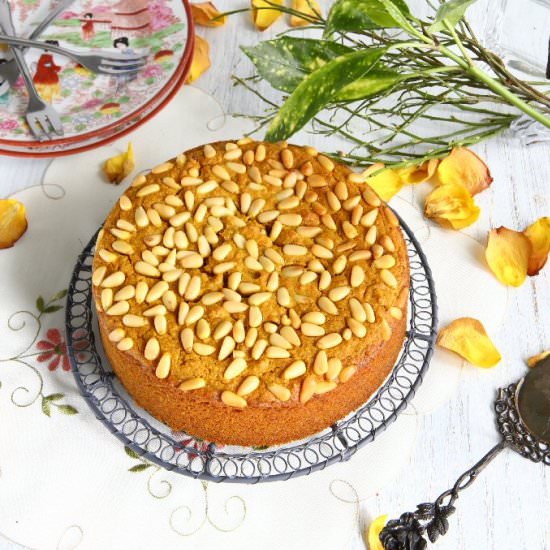 Eggless Turmeric and Aniseed Cake