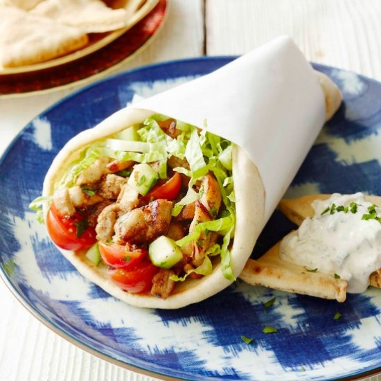 Chicken Shawarma Stuffed Pita