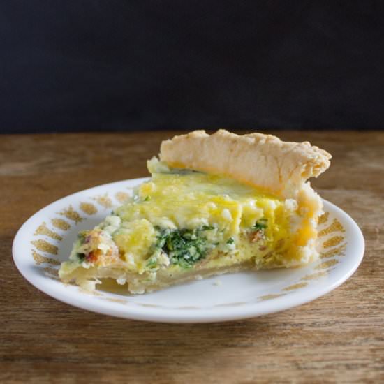 Bacon and White Cheddar Quiche