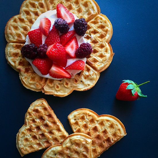 Norwegian Waffles with Barley