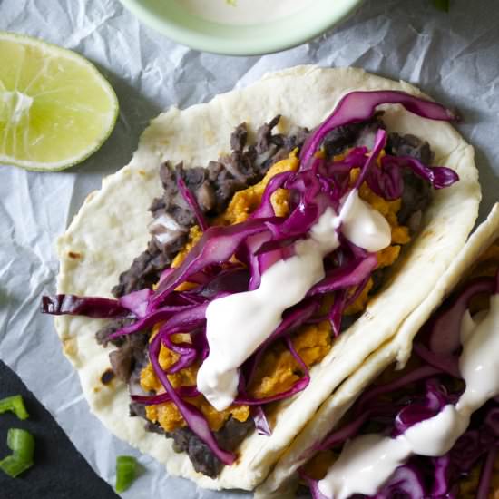 Sweet Potato and Black Bean Tacos