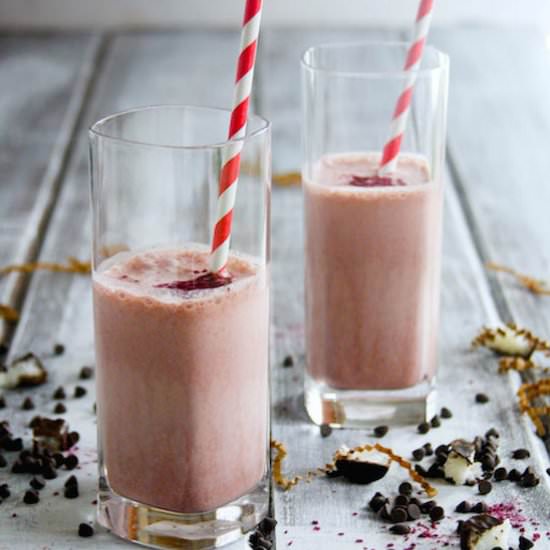 Vegan Almond Joy Strawberry Shake