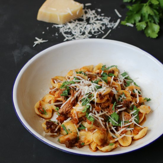 Handmade Orecchiette with Duck Ragu