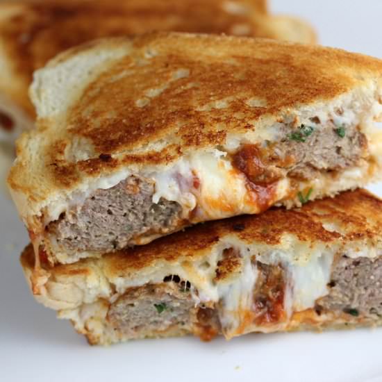 Meatball Grilled Cheese