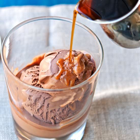 Chocolate Cayenne Affogato