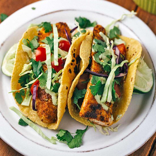 Blackened Mahi Mahi Fish Tacos