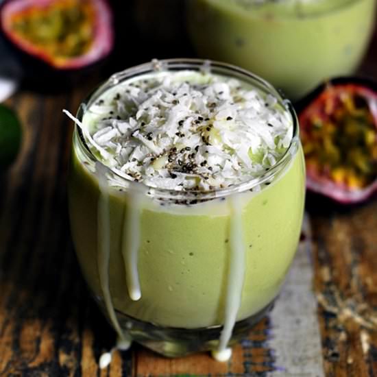 Avocado Shake with Passionfruit