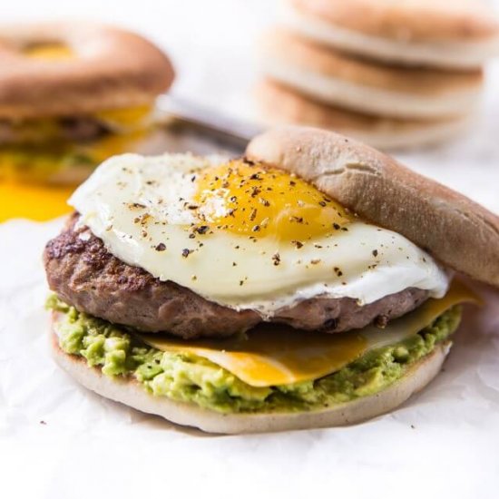 Turkey Sausage Breakfast Sandwich