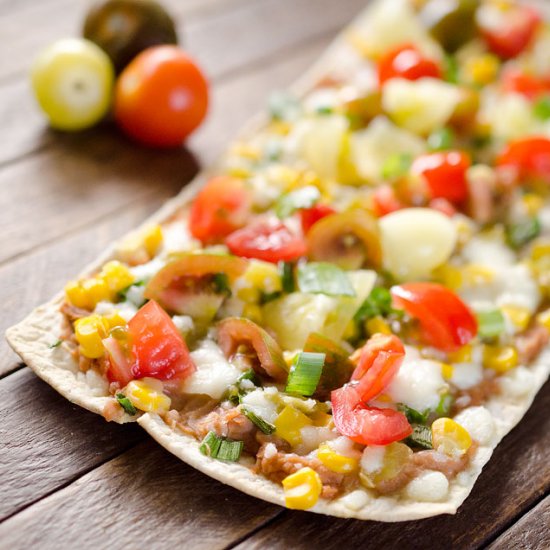 Light Tex Mex Thin Crust Pizza