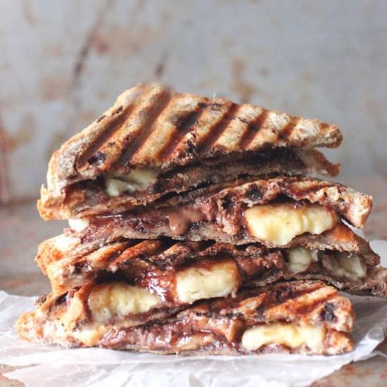 Peanut Butter and Banana Panini