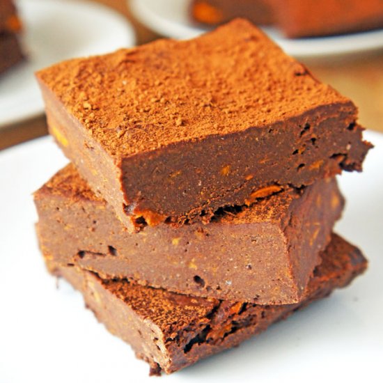 Peanut Butter Sweet Potato Brownies