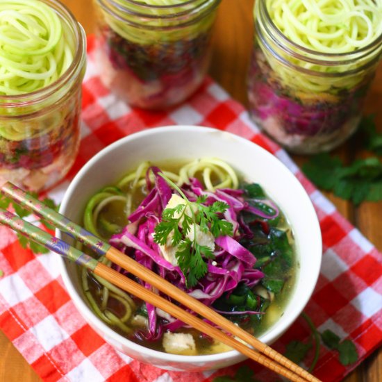 Mason Jar “Instant” Ramen Zoodles