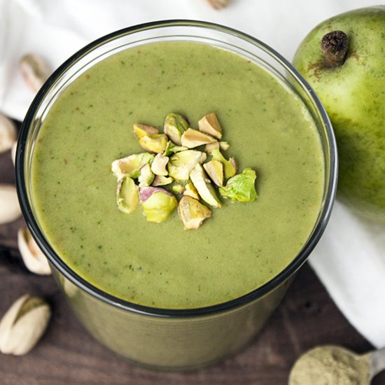 Matcha Pear Protein Smoothie