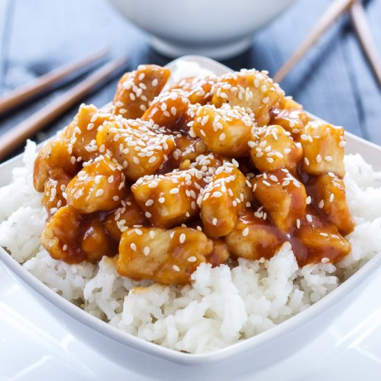 Honey Sriracha Sesame Chicken