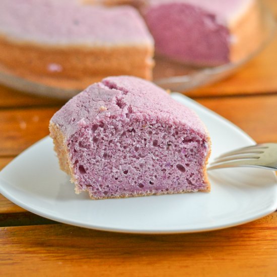 Purple Yam Chiffon Cake